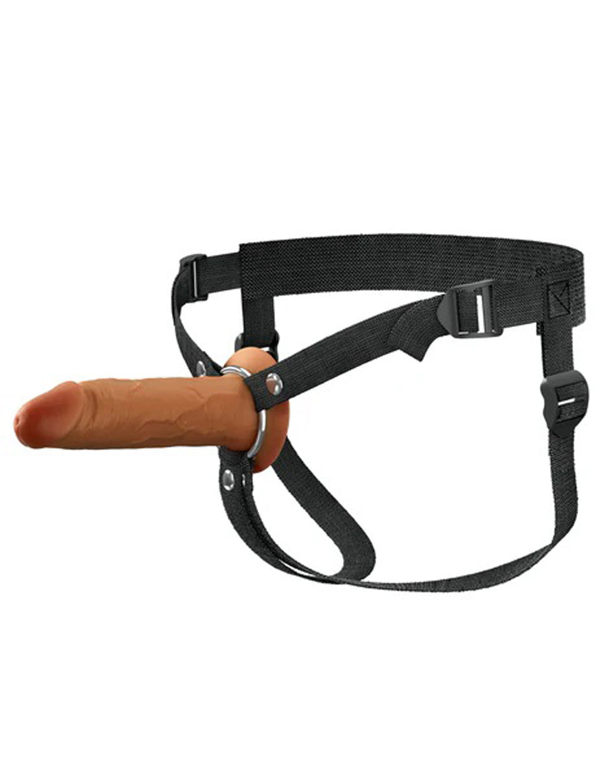 Fantasy X-Tensions Elite 6" Silicone Hollow Strap Dual Density Brown | 603912775587 | Discreet Personal Wellness