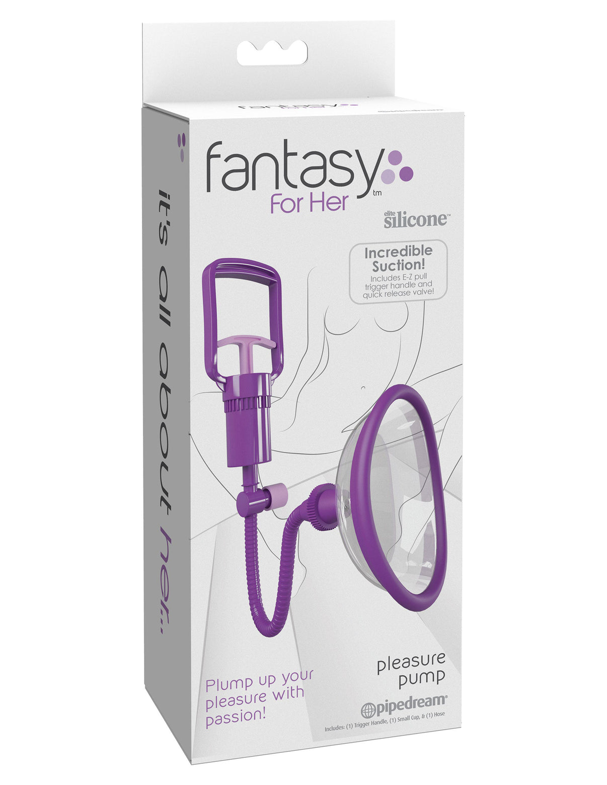 Fantasy for Her Manual Pleasure Pump - Purple | 603912772548 | Discreet Personal Wellness