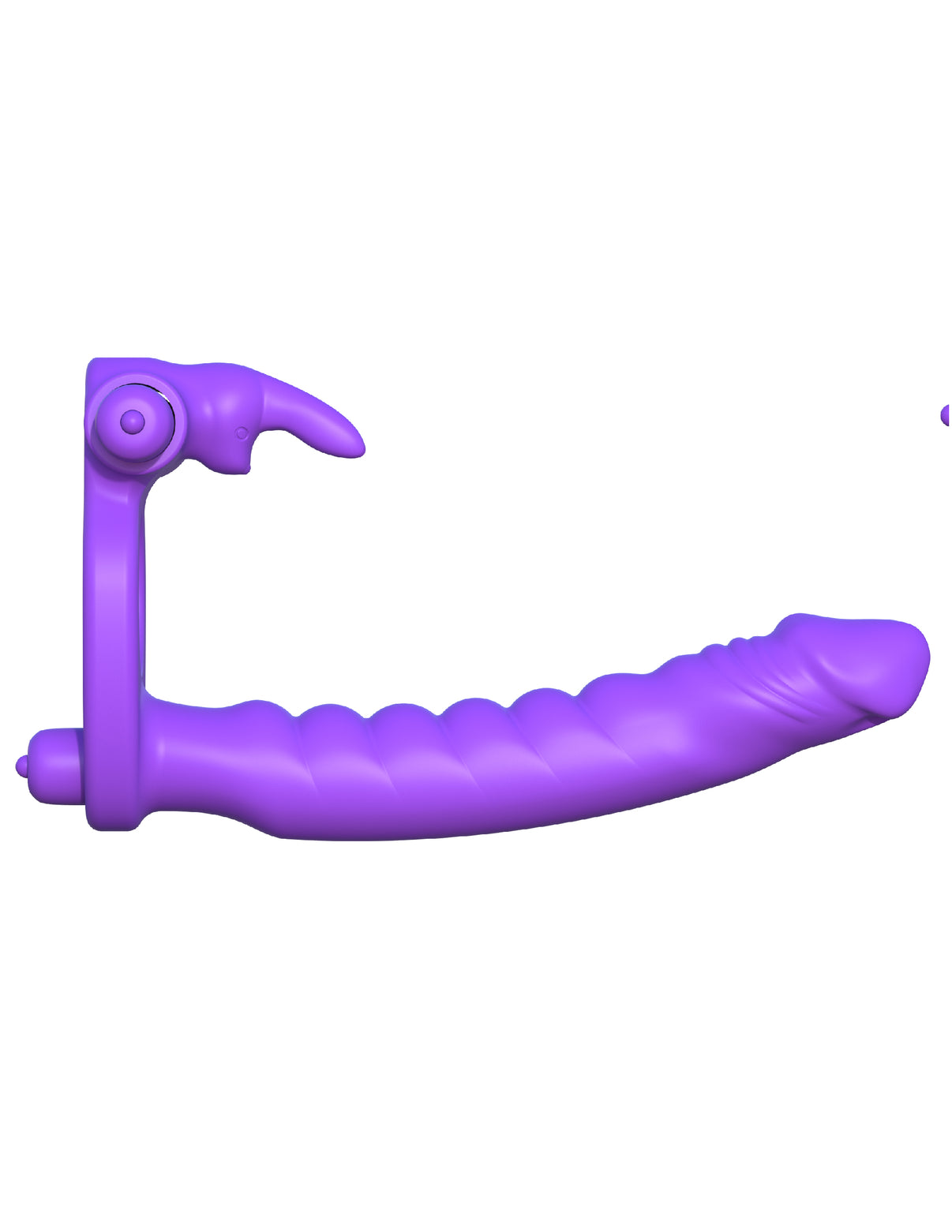 Fantasy C-Ringz Silicone Double Penetrator Rabbit - Purple | 603912358285 | Discreet Personal Wellness