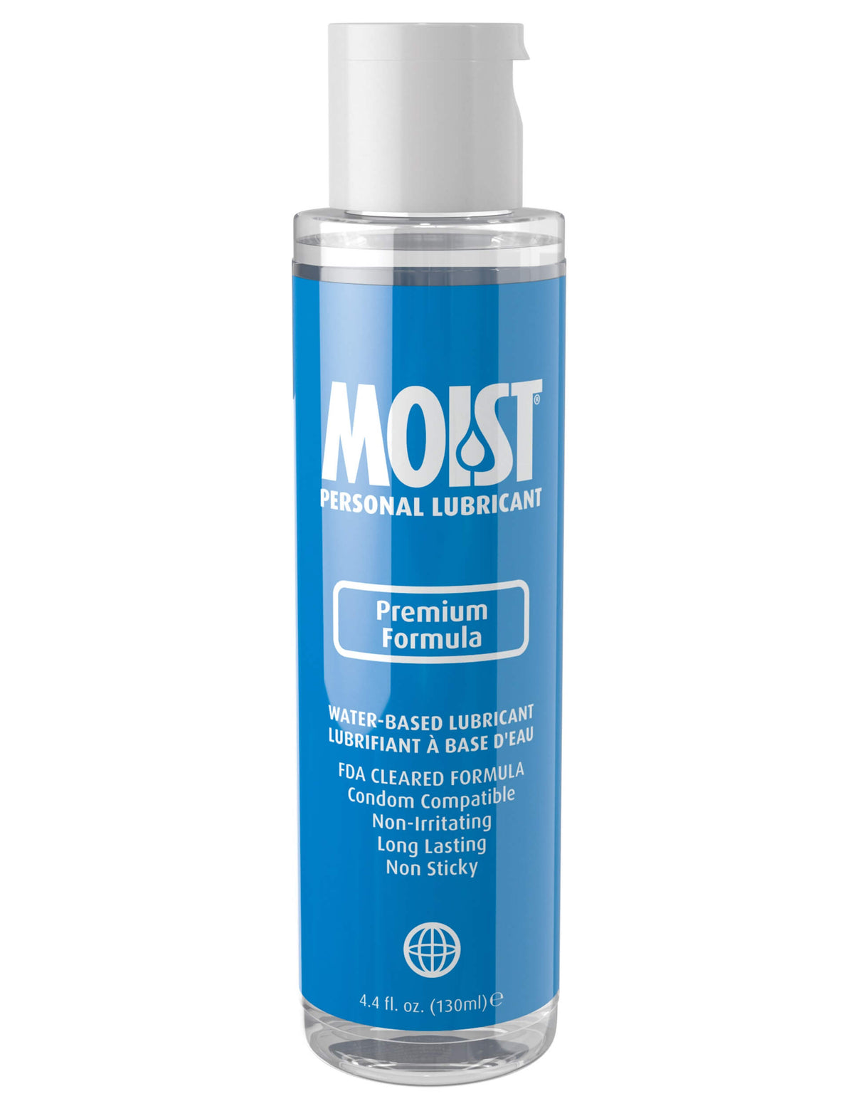 Moist Personal Lubricant - Premium Formula 4.4 Oz | 603912766189 | Discreet Personal Wellness