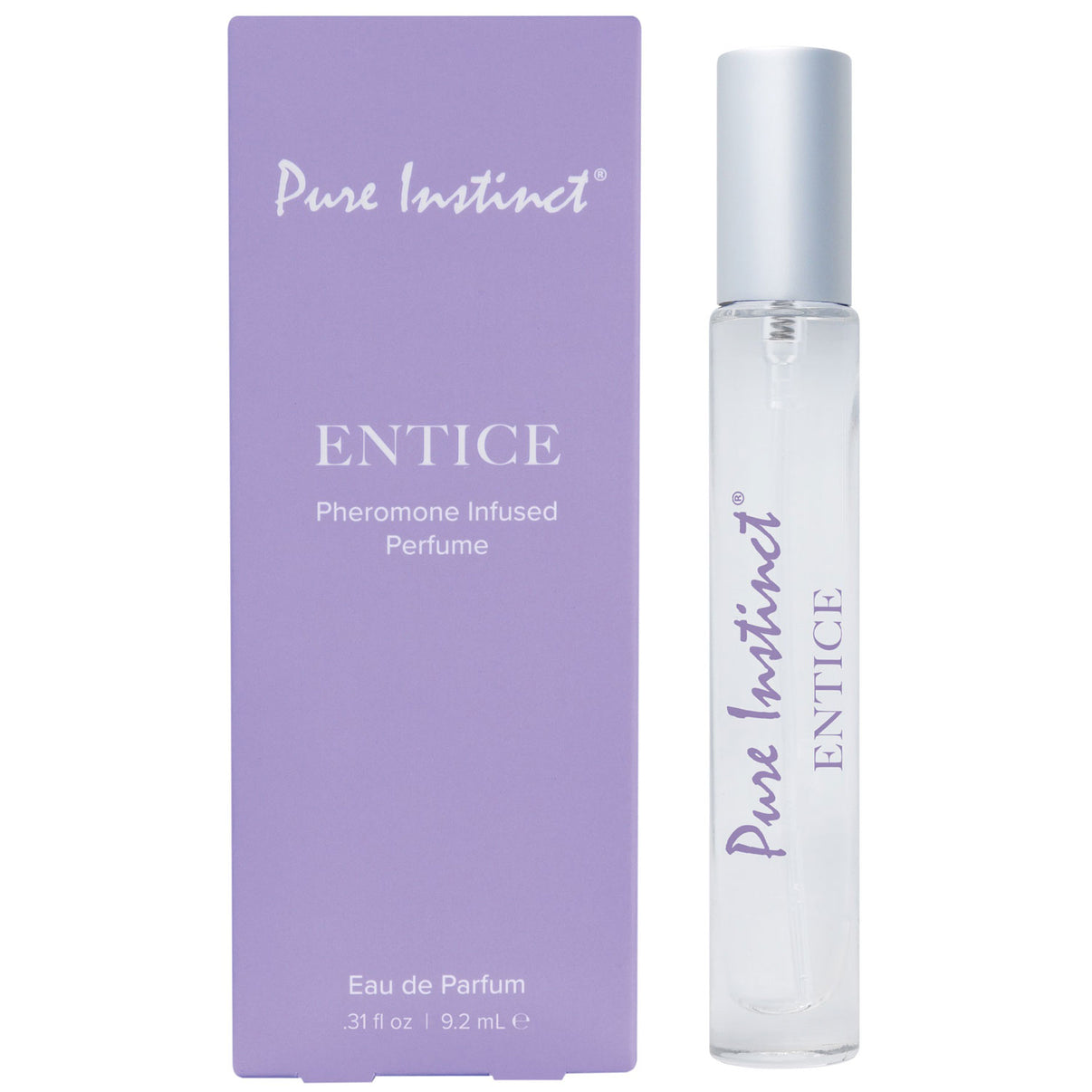 Pure Instinct Pheromone Perfume Spray Entice 9.2 ml 0.31 Floz | 638258906210 | Discreet Personal Wellness