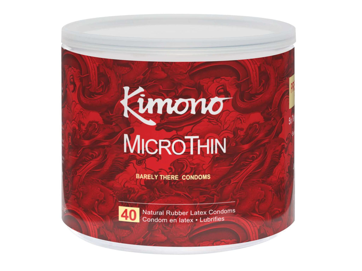 Kimono Bowl Microthin 40 Count Condoms | 813356005137 | Discreet Personal Wellness