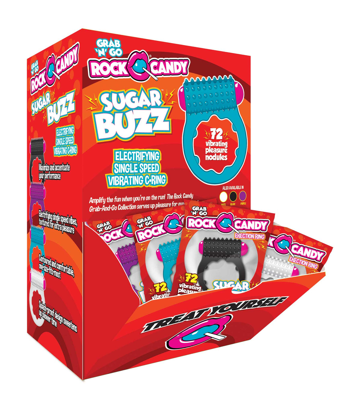 Sugar Buzz 24 Pk Display - Assorted | 850006647842 | Discreet Personal Wellness