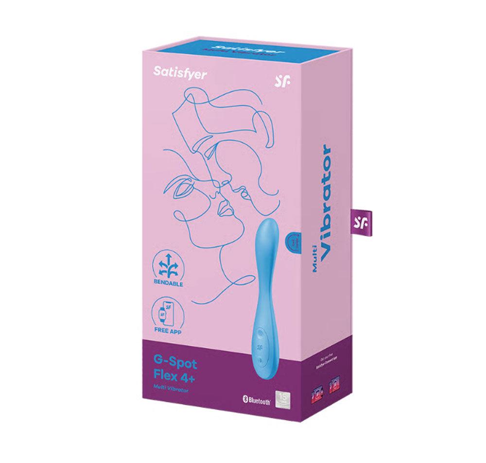 Satisfyer G-Spot Flex 4 Connect App - Multi Vibrator - Blue | 4061504038698 | Discreet Personal Wellness