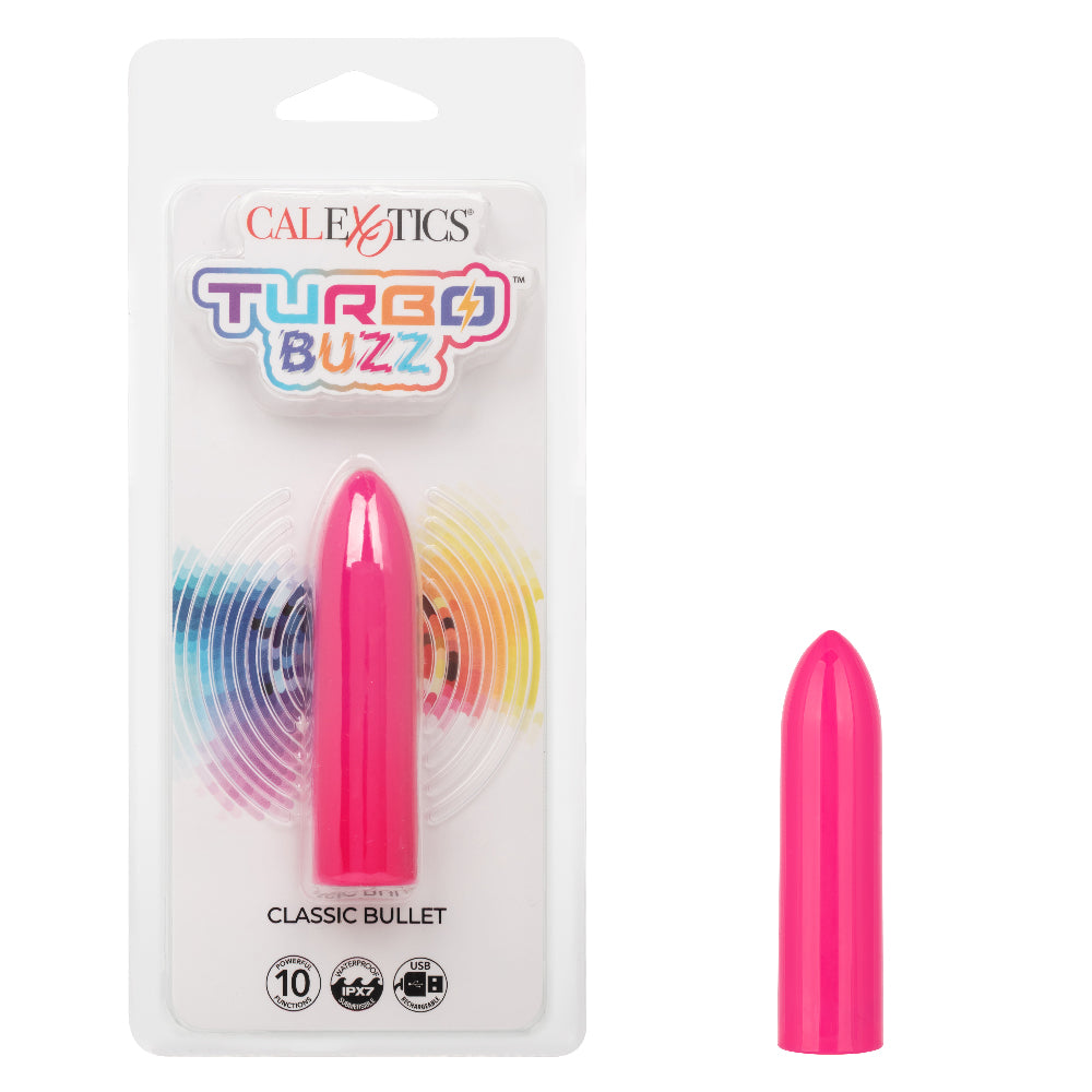 Turbo Buzz Classic Bullet - Pink | 716770107428 | Discreet Personal Wellness