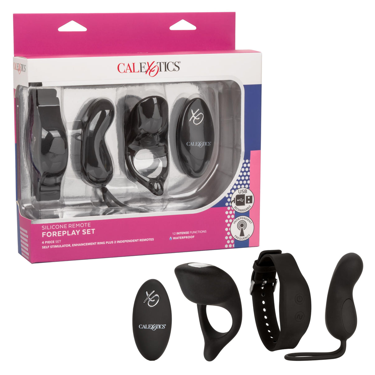 Silicone Remote Foreplay Set | 716770095954 | Discreet Personal Wellness