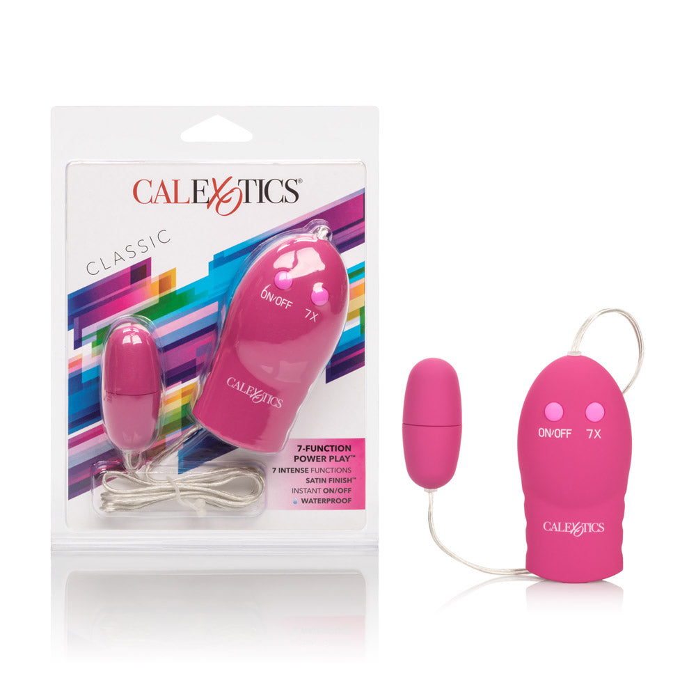 7-Function Power Play Bullet - Pink | 716770062888 | Discreet Personal Wellness