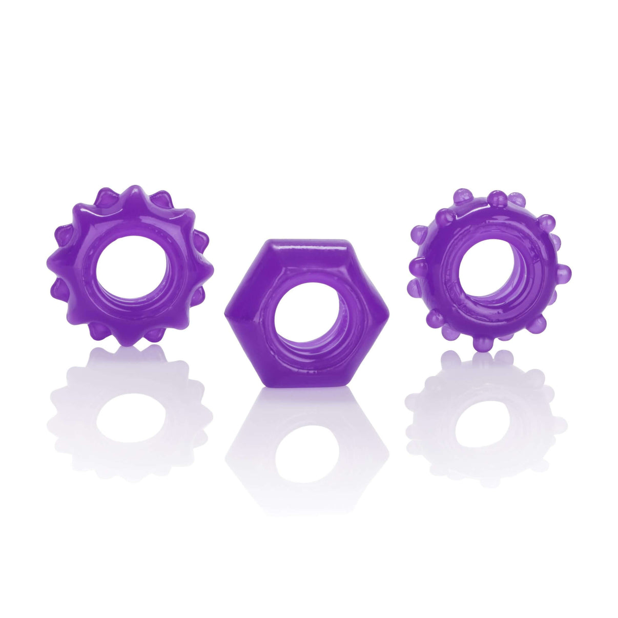 Reversible Ring Set - Purple | 716770087379 | Discreet Personal Wellness