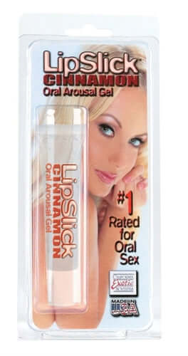 Lipslick Cinnamon Oral Arousal Gel - Clear Edible Warm and Tingly | 716770025609 | Discreet Personal Wellness