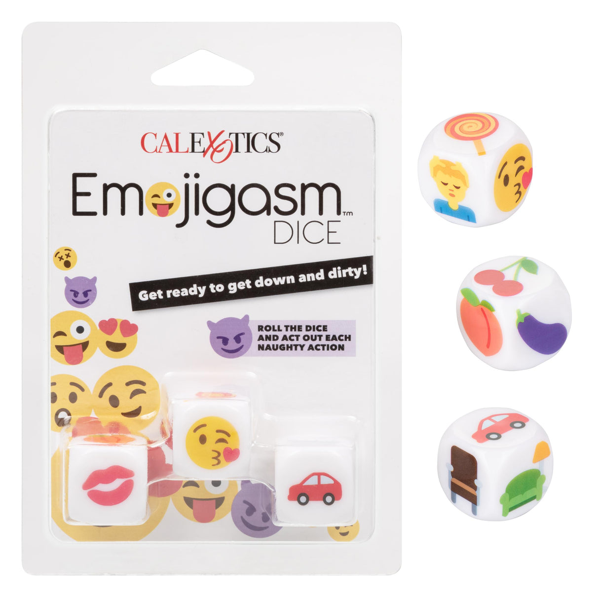 Emojigasm Dice | 716770095800 | Discreet Personal Wellness