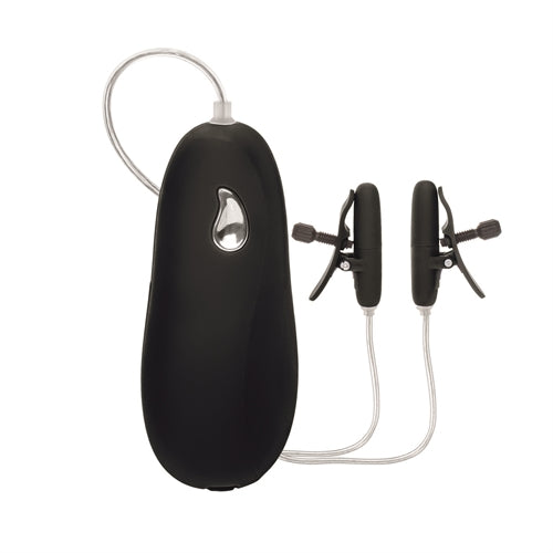 Vibrating Heated Nipple Teasers - Black | 716770083425 | Discreet Personal Wellness