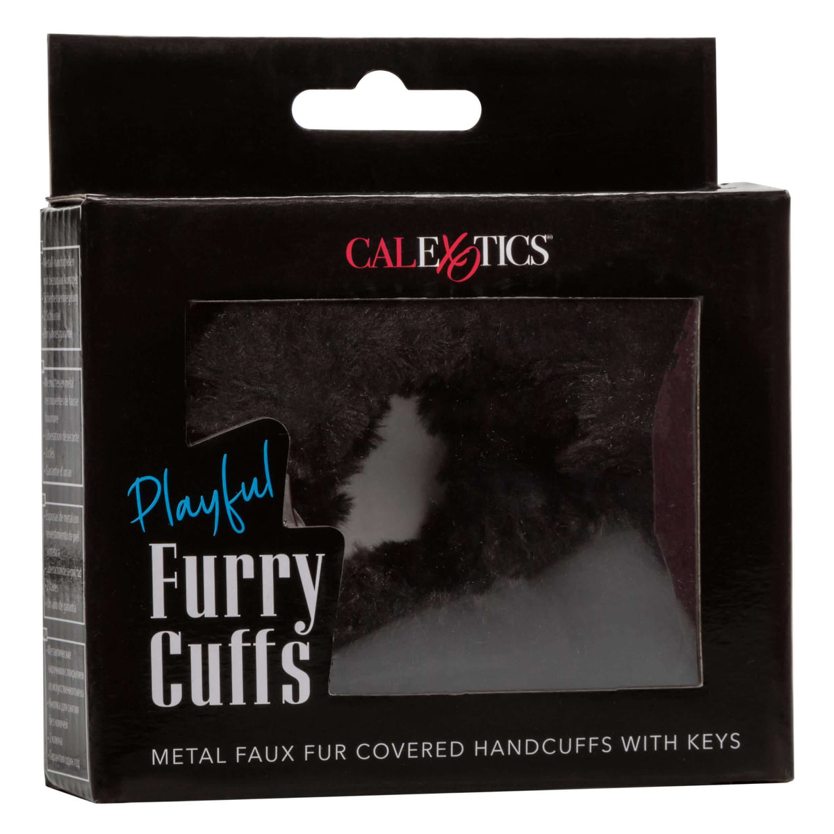 Playful Furry Cuffs - Black | 716770099273 | Discreet Personal Wellness