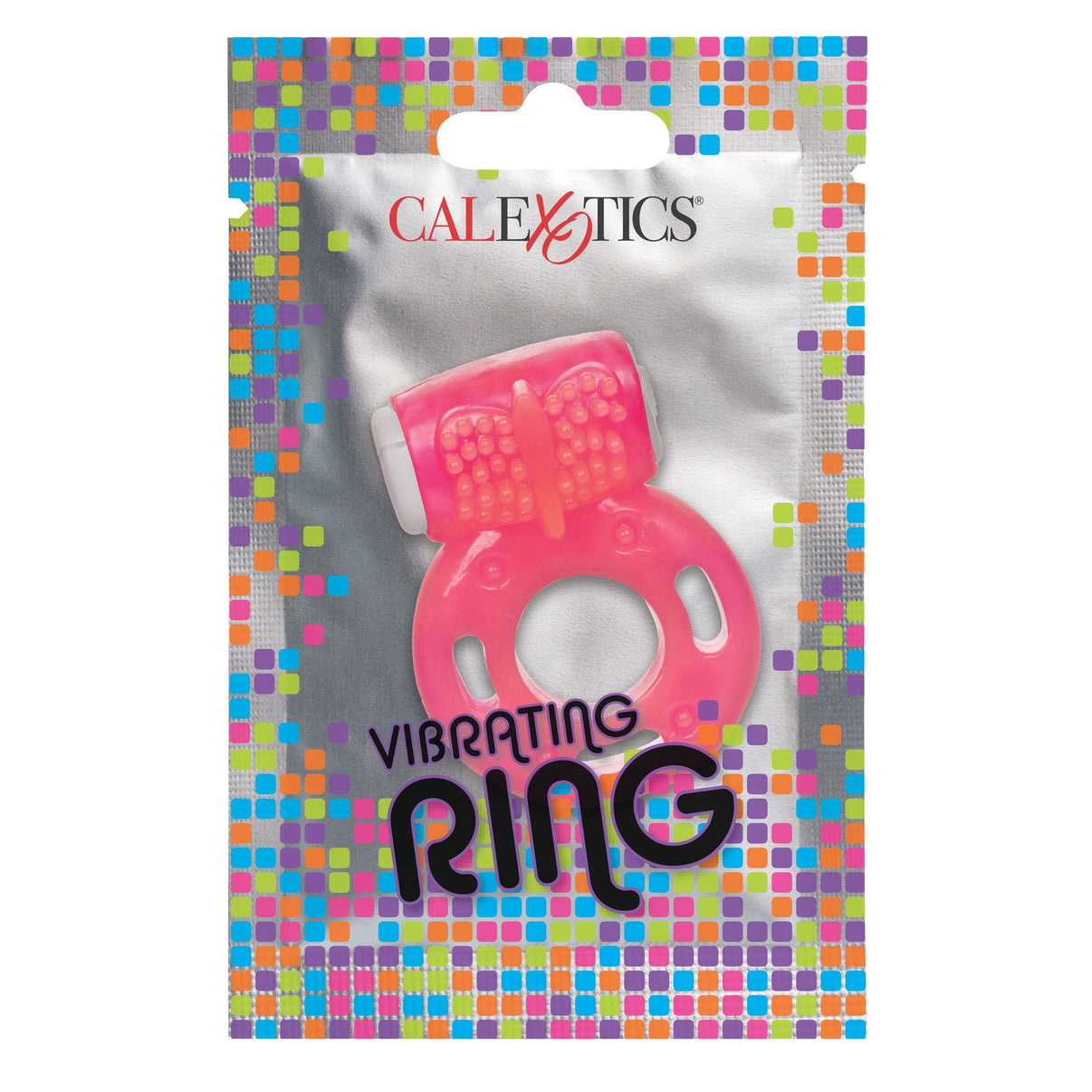 Foil Pack Vibrating Ring - Pink | 716770097644 | Discreet Personal Wellness