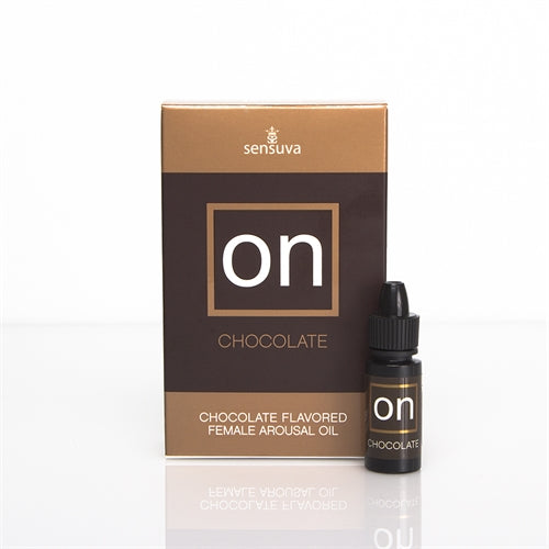 On Chocolate Flavored Arousal Oil - Medium Box - 0.17 Fl. Oz. Box | 855559003367 | Discreet Personal Wellness