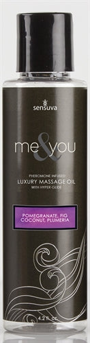 Me and You Massage Oil - Pomegranate Fig Coconut Plumeria - 4.2 Oz. | 855559007013 | Discreet Personal Wellness