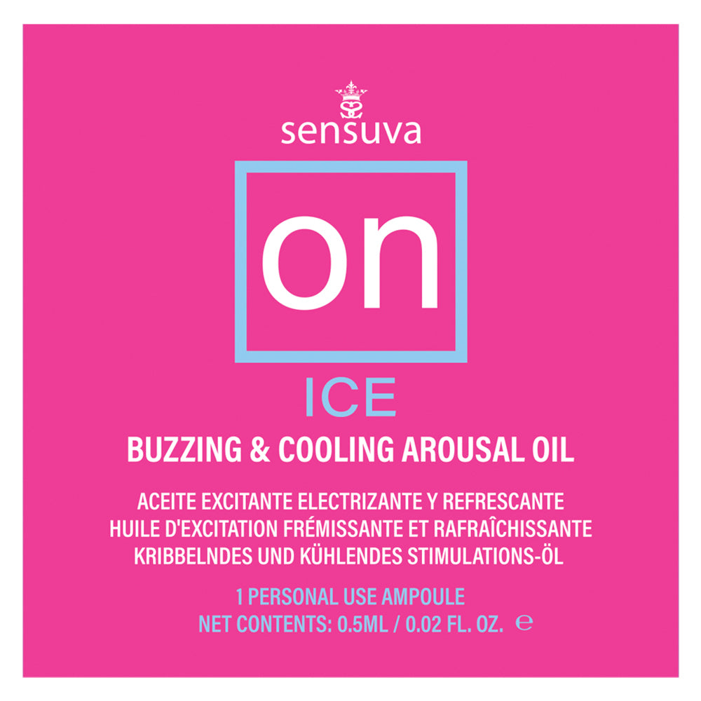 On Ice Buzzing & Cooling Female Arousal Oil - 0.01 Oz. Ampoule | 855559007693 | Discreet Personal Wellness