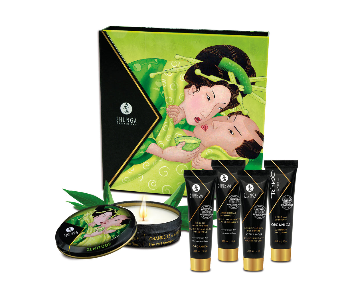 Geisha's Secrets Gift Set - Organica - Exotic Green Tea | 697309082112 | Discreet Personal Wellness
