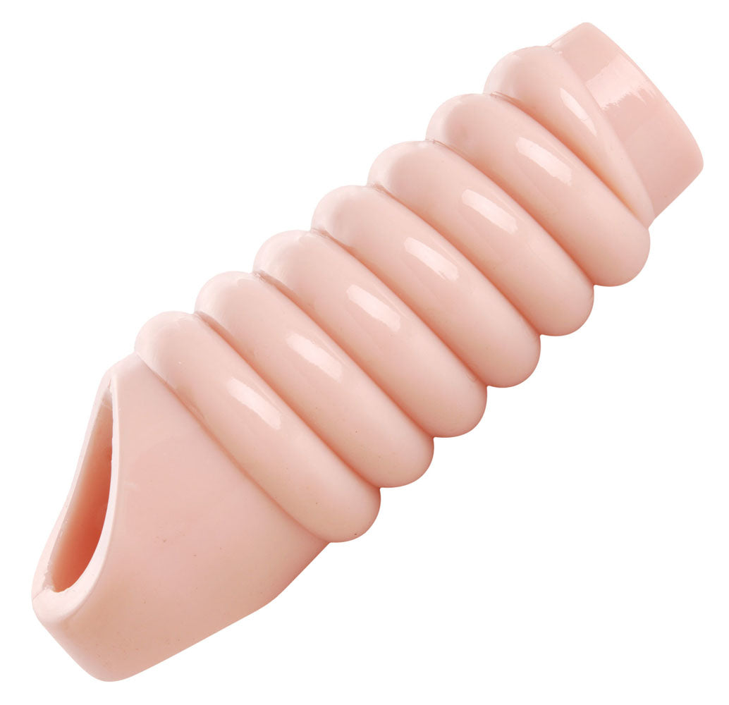 Really Ample Ribbed Penis Enhancer Sheath | 848518020475 | Discreet Personal Wellness
