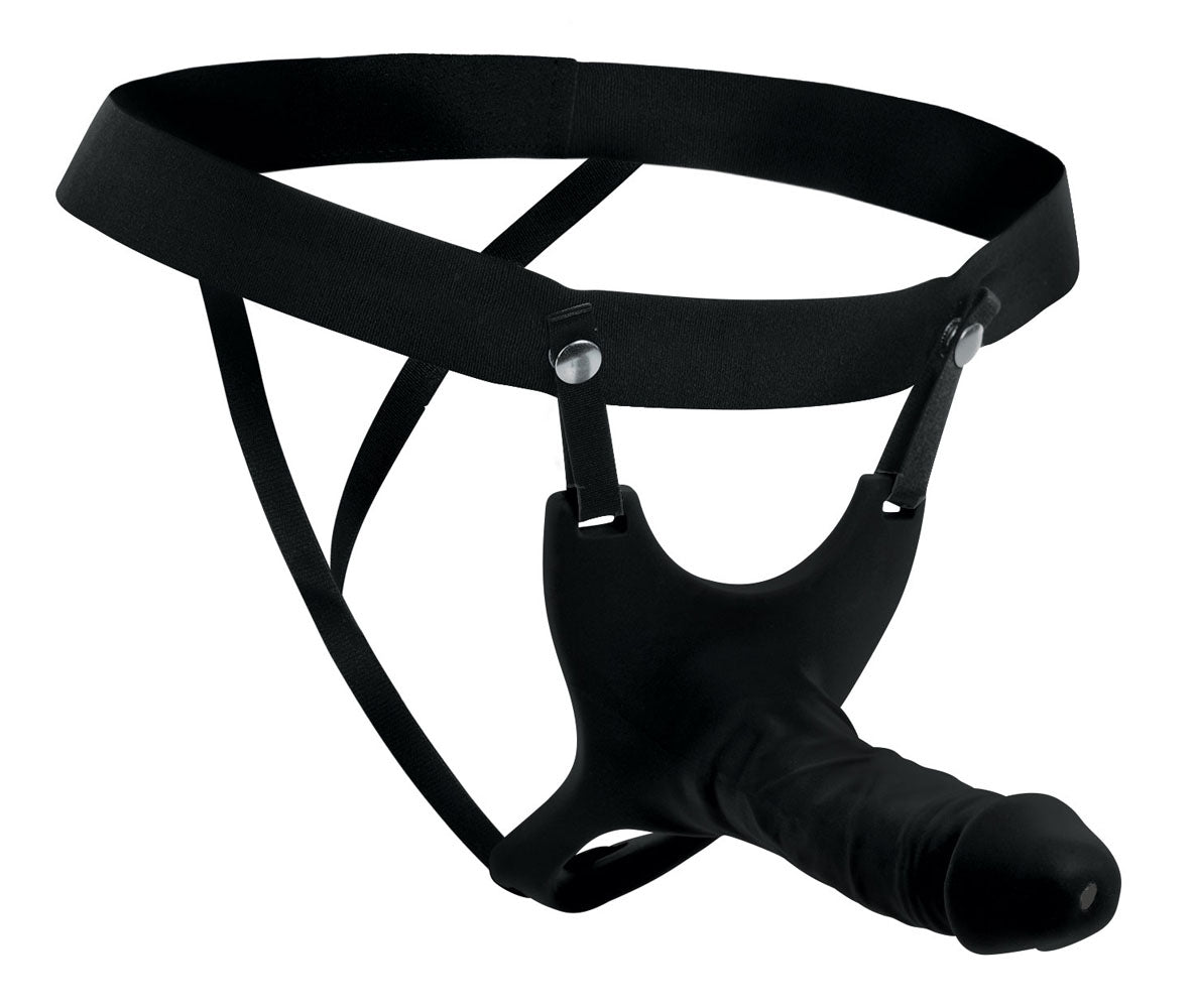Hollow Silicone Dildo Strap-on - Black | 848518036384 | Discreet Personal Wellness