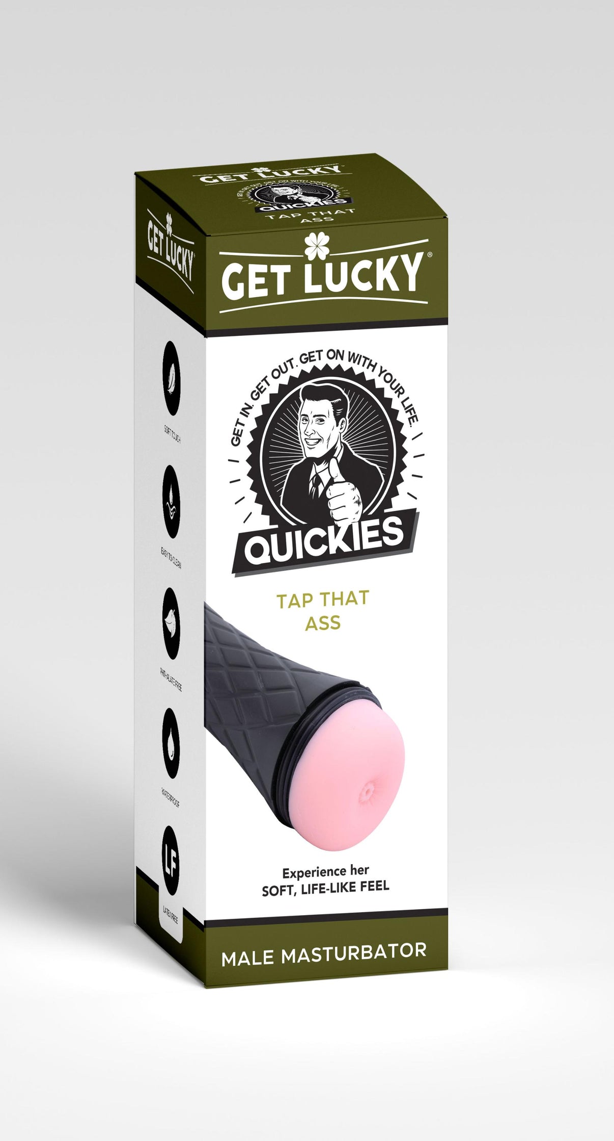 Get Lucky Quickies Tap That Ass Masturbator | 810046850602 | Discreet Personal Wellness