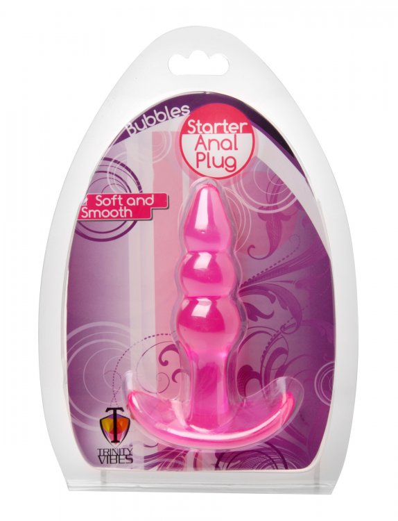 Bubbles Bumpy Starter Anal Plug - Pink | 848518015426 | Discreet Personal Wellness