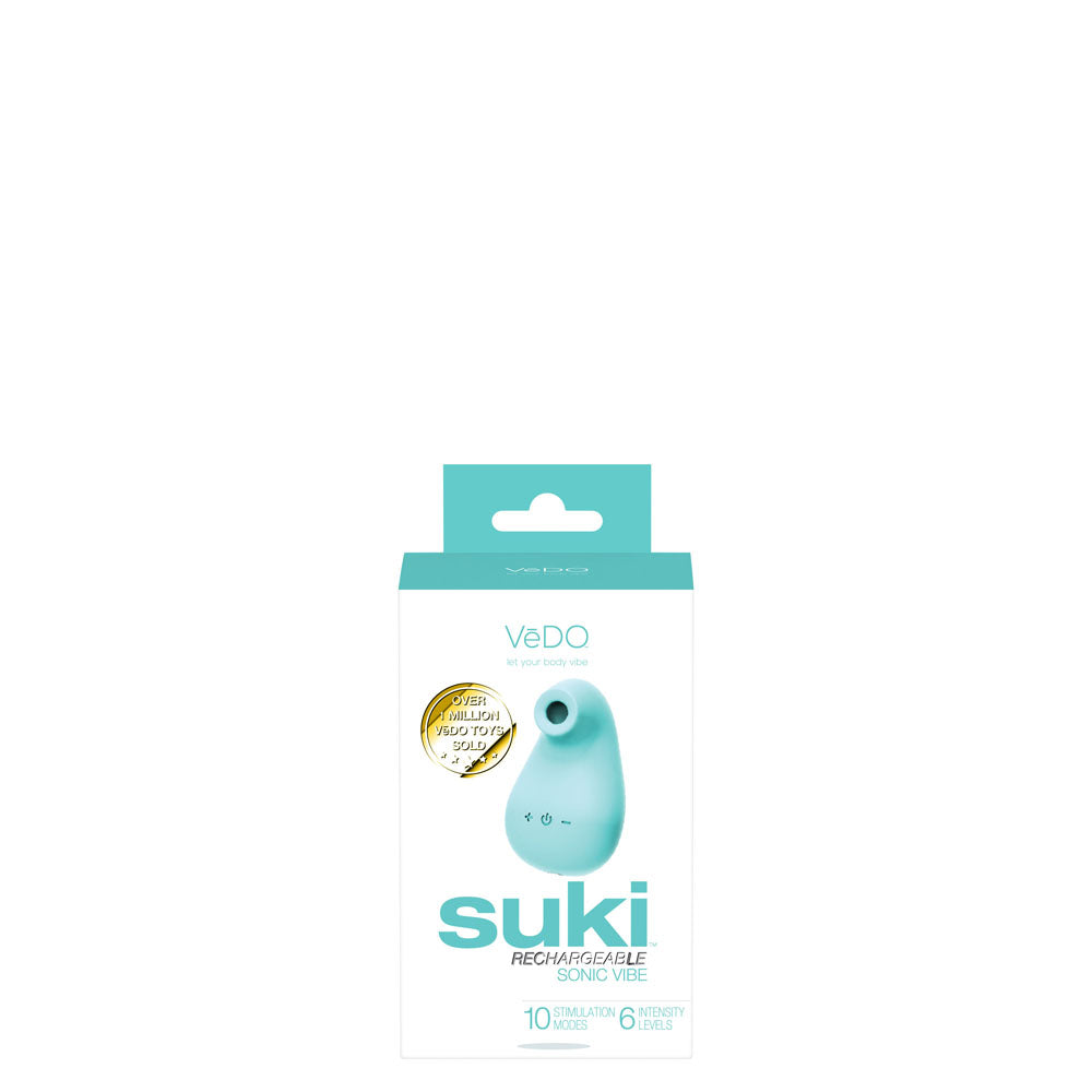 Suki Rechargeable Sonic Vibe - Tease Me Turquoise | 789185757151 | Discreet Personal Wellness