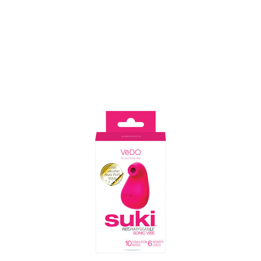 Suki Rechargeable Sonic Vibe - Foxy Pink | 789185757144 | Discreet Personal Wellness