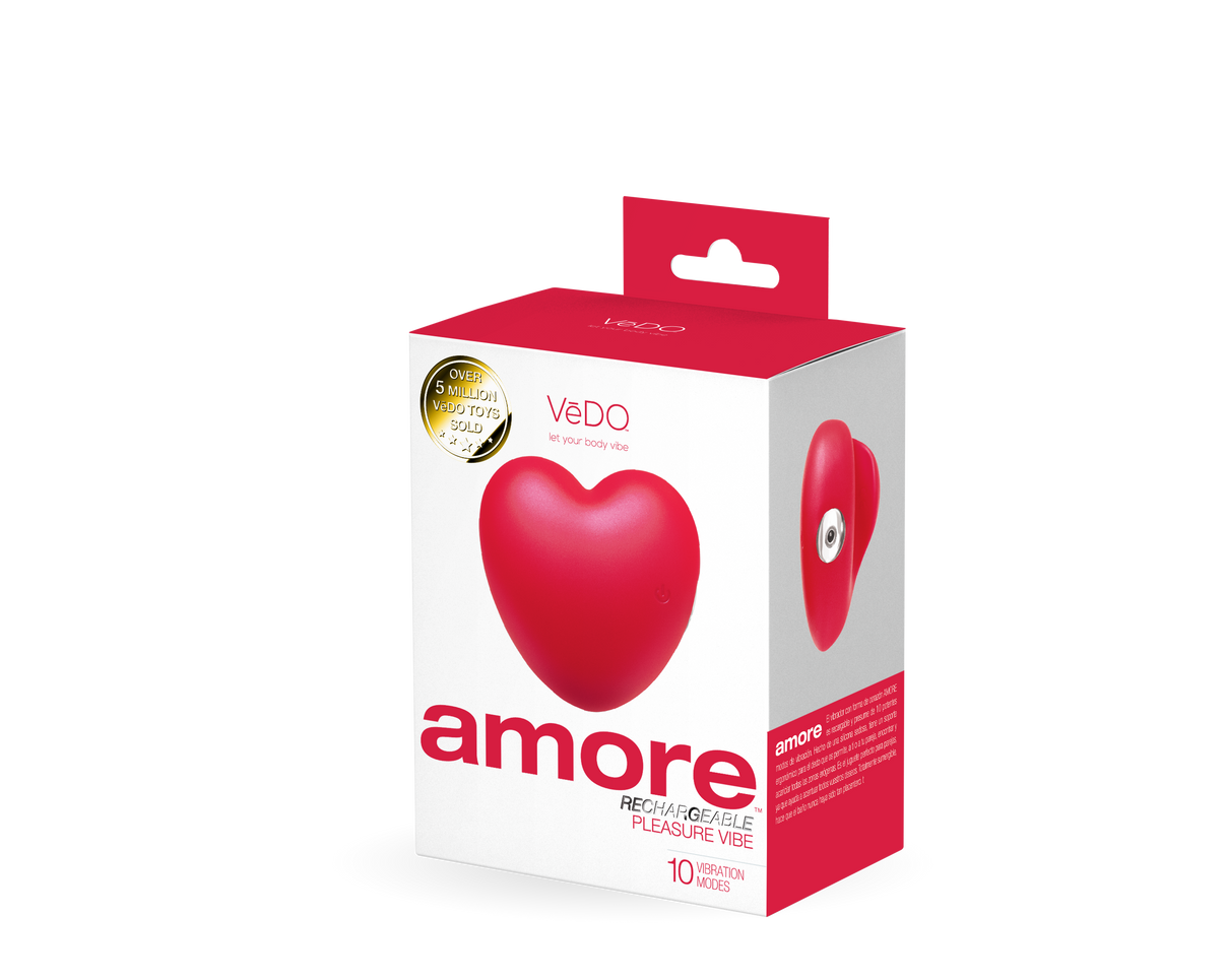 Amore Rechargeable Pleasure Vibe - Red | 850052871154 | Discreet Personal Wellness