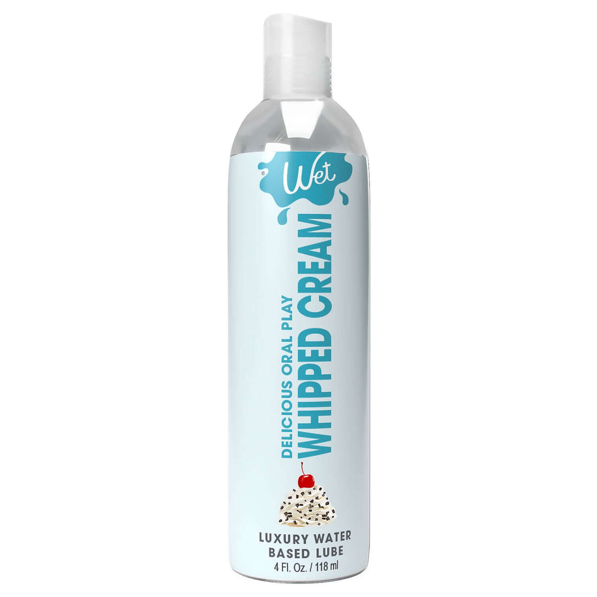 Wet Delicious Oral Play - Whipped Cream - Waterbased Flavored Lubricant 4 Oz | 716222215695 | Discreet Personal Wellness
