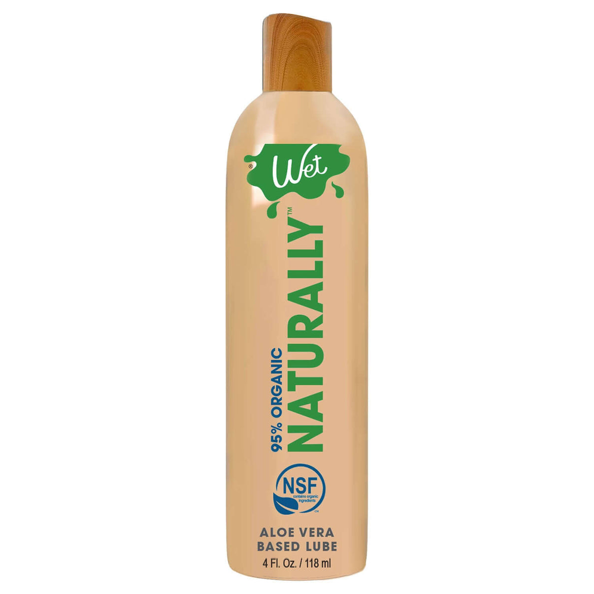 Wet 95% Organic Naturally - Aloe Based Lubricant 4 Oz | 716222264259 | Discreet Personal Wellness