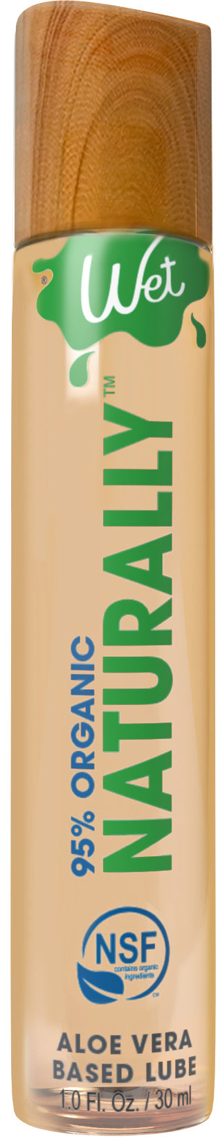 Wet 95% Organic Naturally - Aloe Based Lubricant 1 Oz | 716222422376 | Discreet Personal Wellness