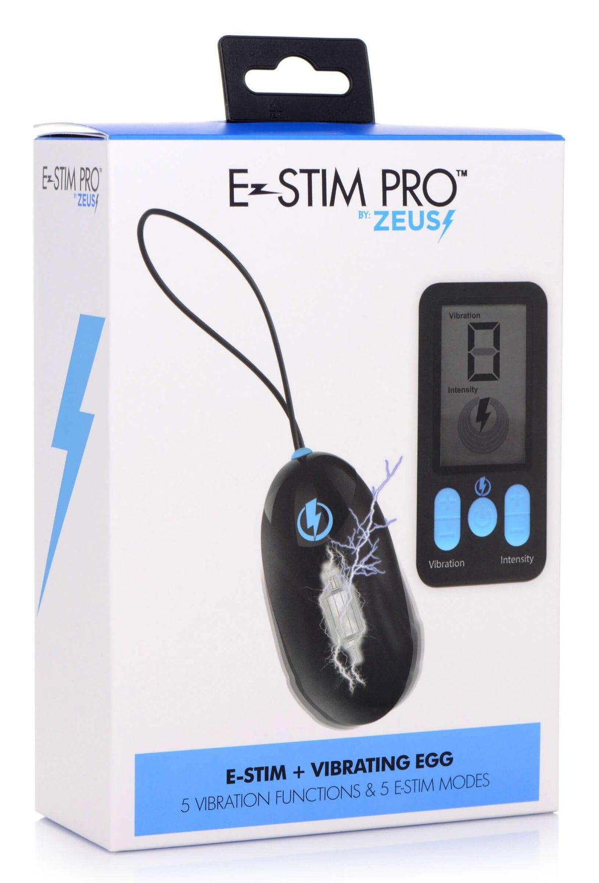 E-Stim Pro Silicone Vibrating Egg With Remote Control - Black | 848518042620 | Discreet Personal Wellness