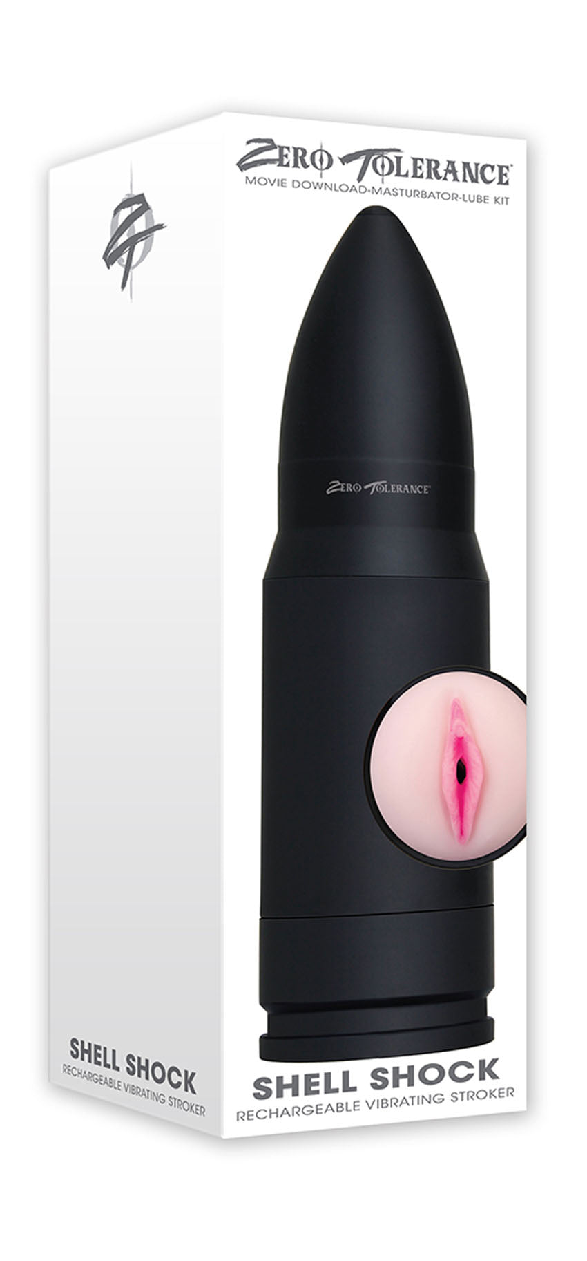 Zero Tolerance Shell Shock - Vagina Style Vibrating Stroker | 844477015194 | Discreet Personal Wellness