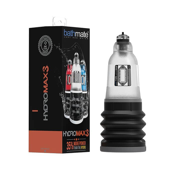Bathmate Hydromax 3 - Clear Penis Pump | 5060140209218 | Discreet Personal Wellness